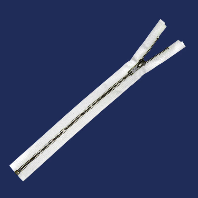 Zíper de metal 05 destacável ouro velho p/ tingir YKK RGKBOR 56 CJ c/ 1 un