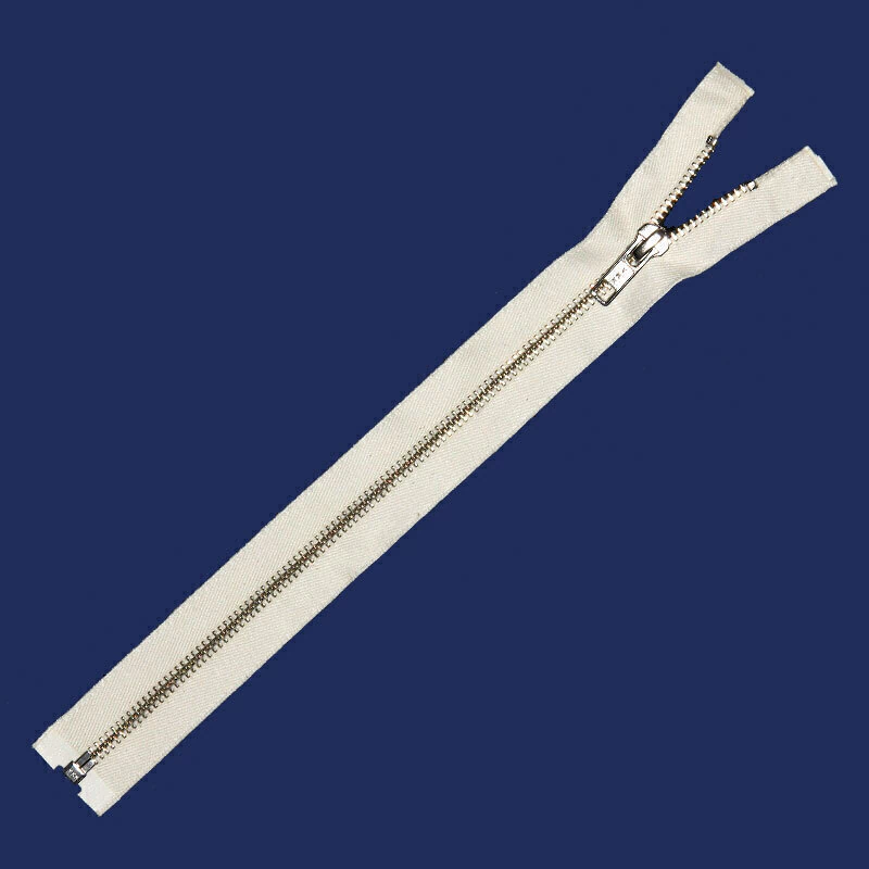 Zíper de metal 05 destacável niquelado p/ tingir YKK RNOR 56 CJ c/ 1 un