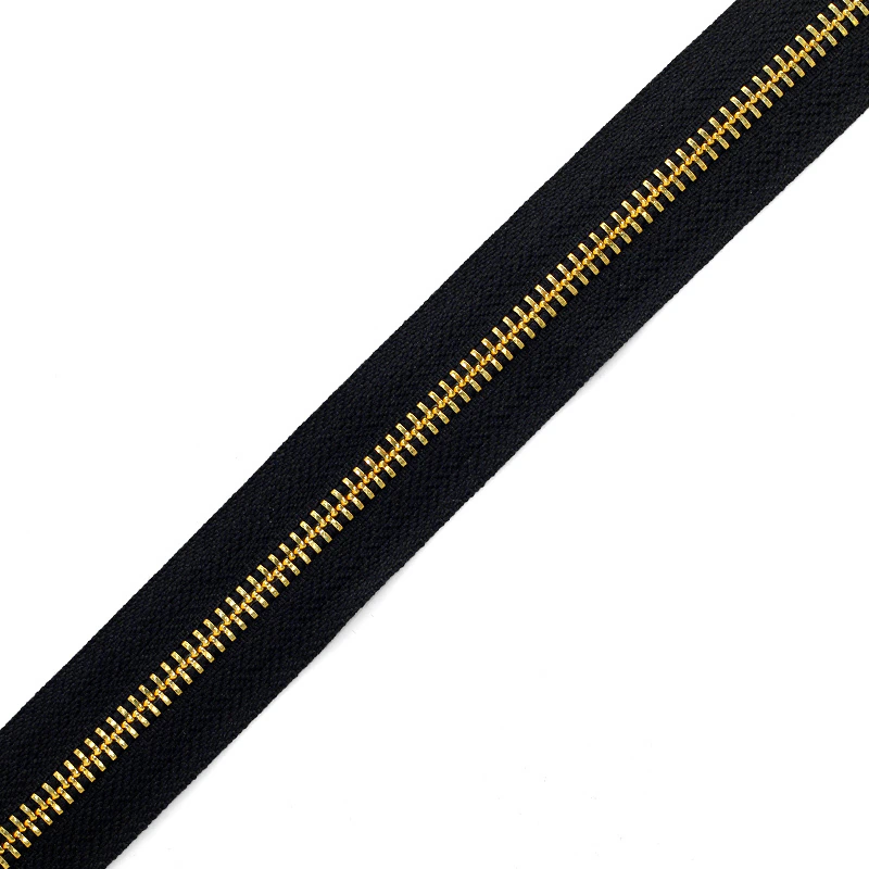 Zíper de metal 05 dourado Everbright YKK 5 RGMP CH 2-WAY por metro