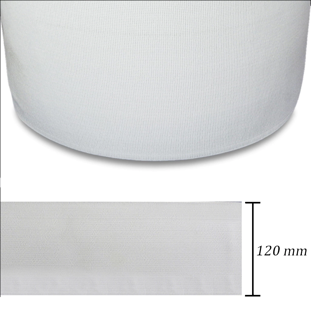 Elástico de embutir 120 mm Tekla Mara 120 natural c/ 25 m - comprar online