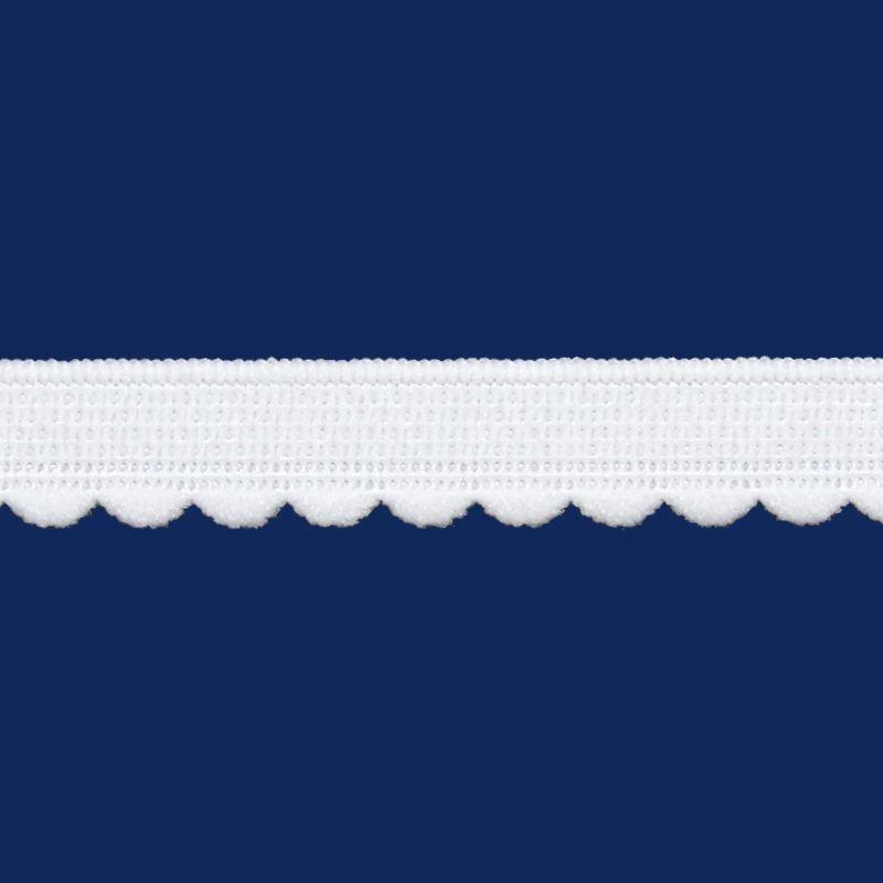 Elástico decorado 11 mm Zanotti Tulipa 12 preto c/ 50 m