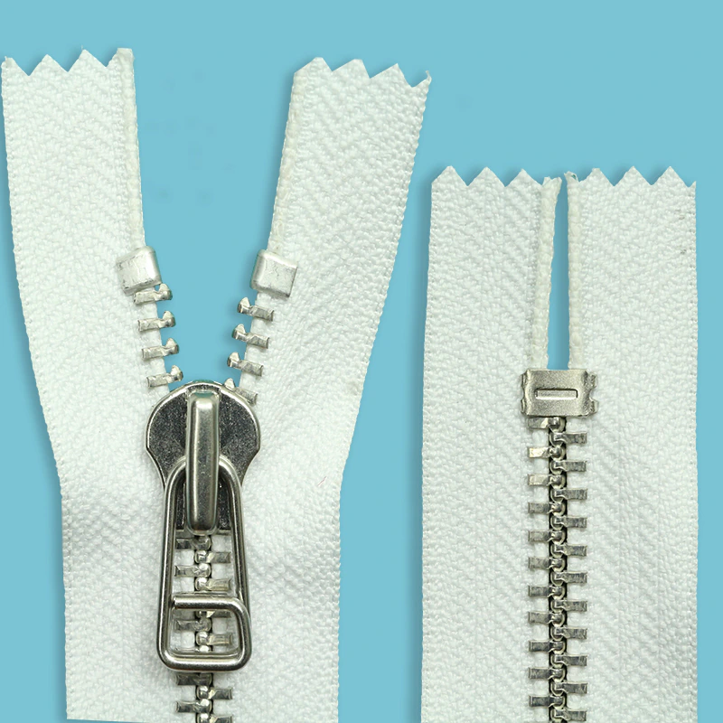 Zíper de metal 10 fixo alumínio YKK MAMC 106 c/ 1 un