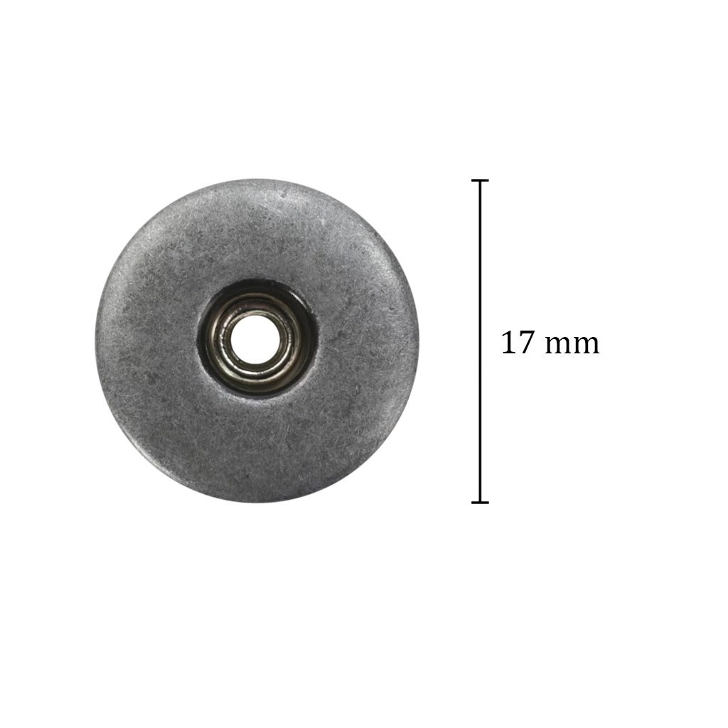 Botão flexível de latão 17 mm Eberle BT1.170.90.VZ.L GRA c/ 250 un - comprar online