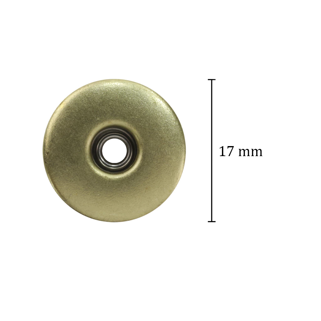 Botão flexível de latão 17 mm Eberle BT1.170.90.VZ.L LAT c/ 250 un - comprar online