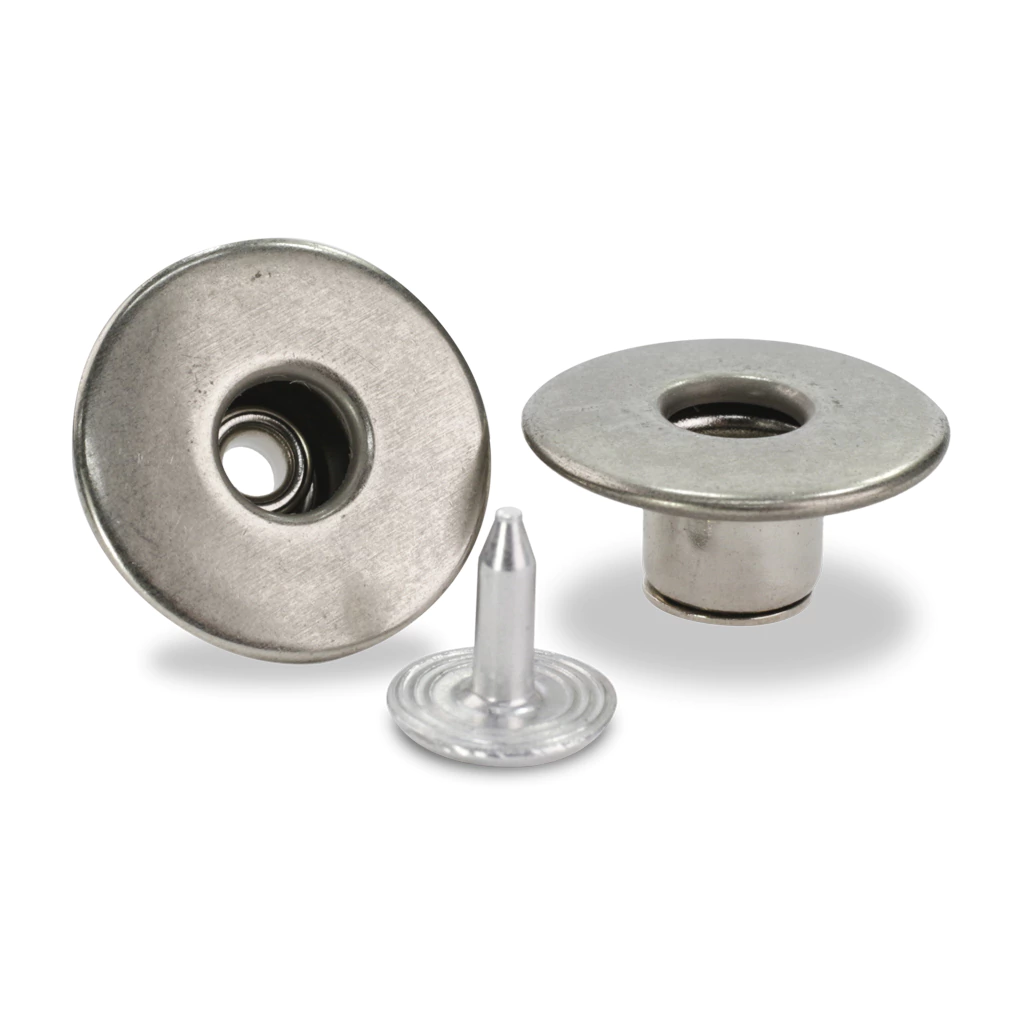 Botão flexível de latão 17 mm Eberle BT1.170.90.VZ.L NF c/ 250 un