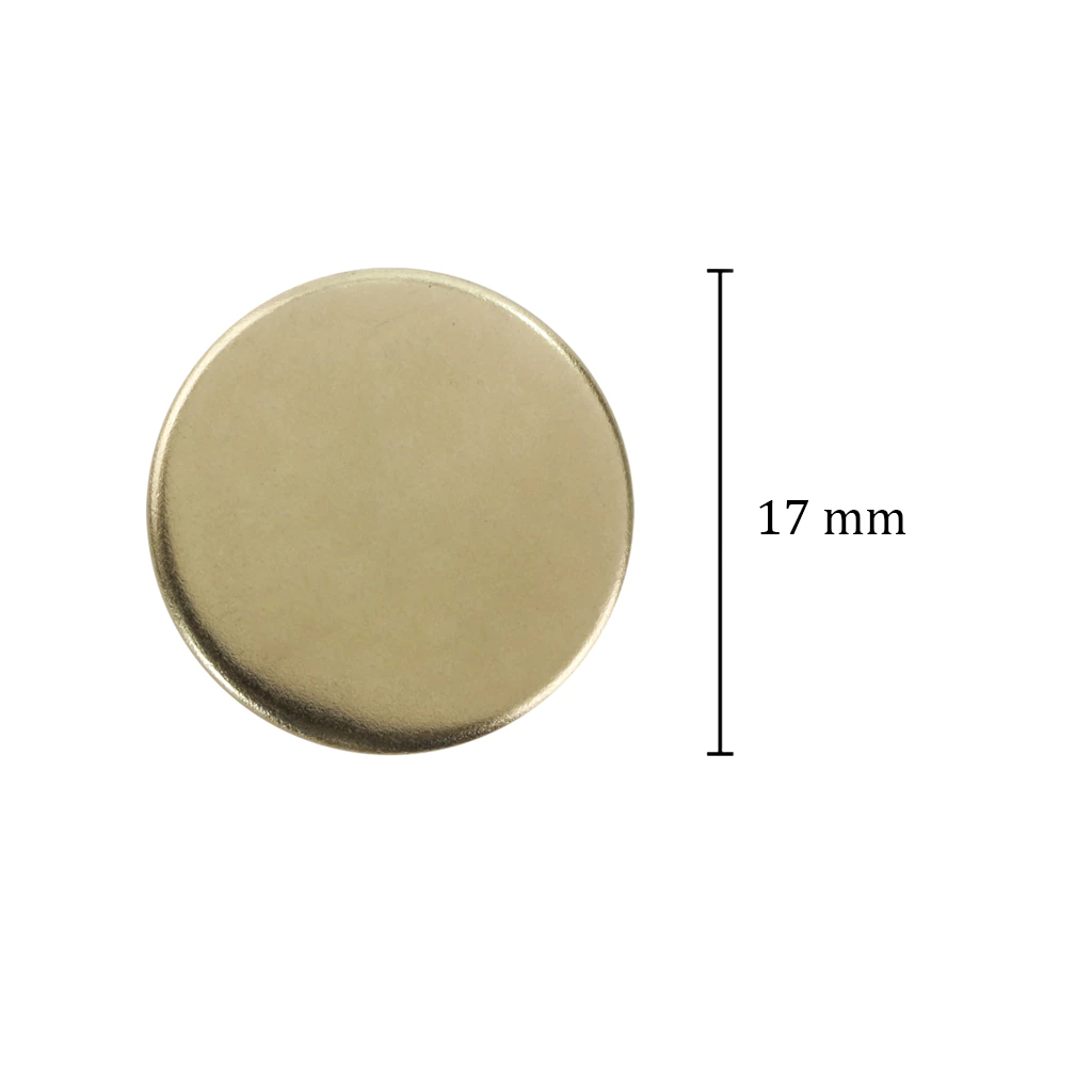 Botão flexível de latão 17 mm Eberle BT1.170.90L LNEWAU c/ 250 un - comprar online