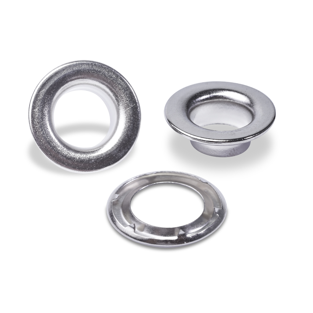 Ilhós de latão 12 mm com arruela Baxmann IL C/GAR 1 LN c/ 200 un
