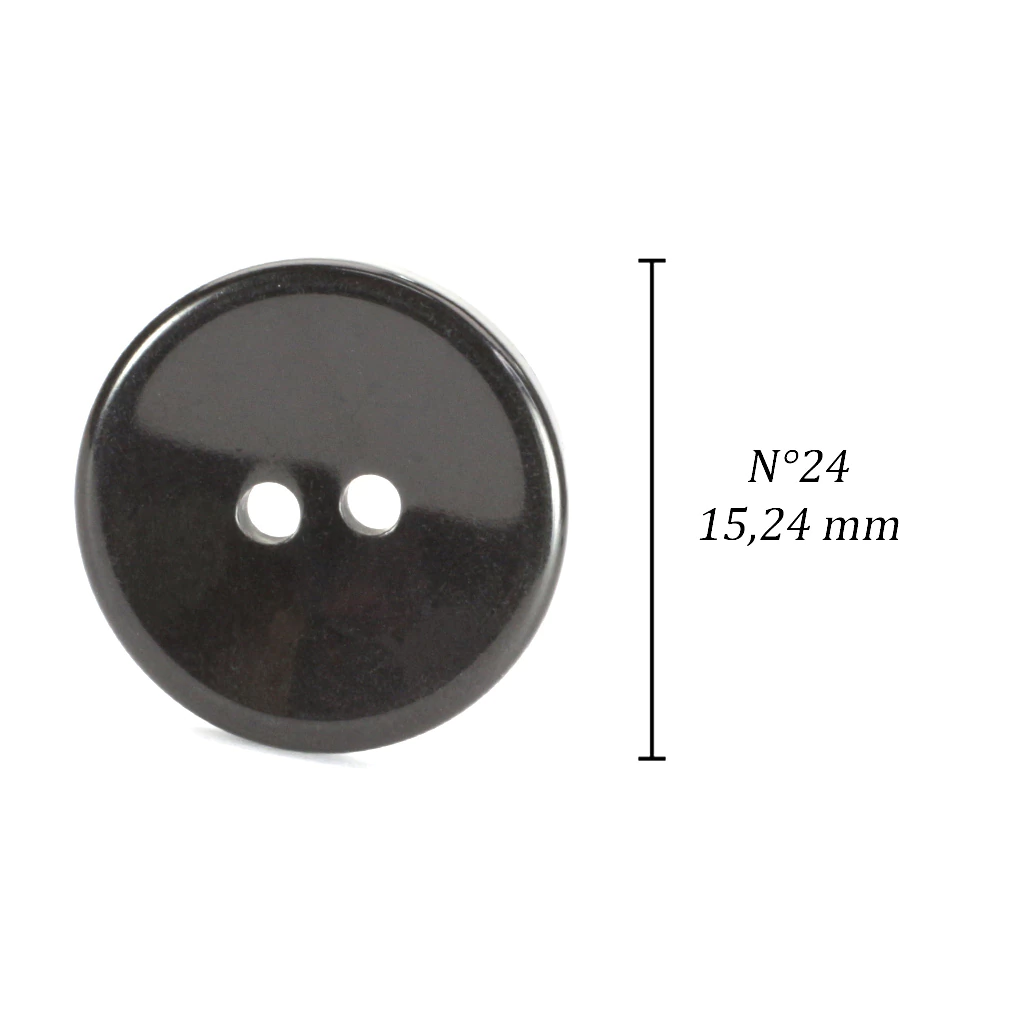 Botão de casear 15 mm Corozita 1020/24 preto c/ 144 un - loja online