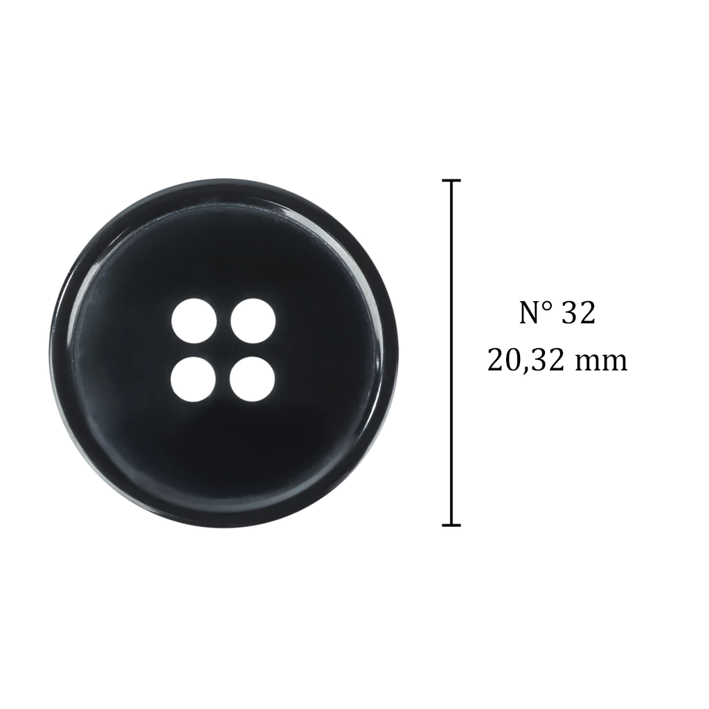 Botão de casear 20 mm Corozita 1138/32 203 c/ 144 un - Armarinhos 25 - Zíperes e Aviamentos para Confecções