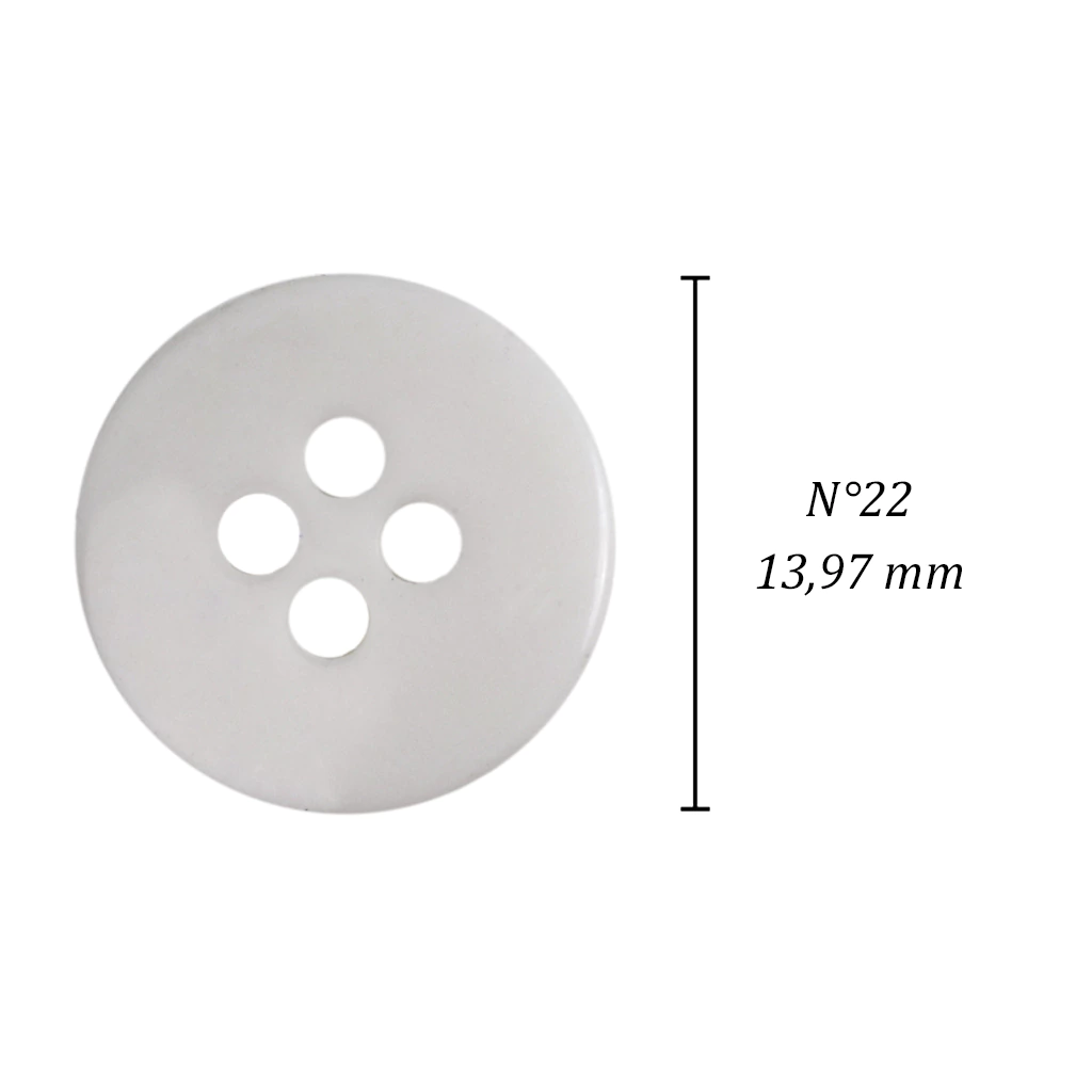 Botão de casear 14 mm Corozita 8002/22 branco c/ 144 un na internet