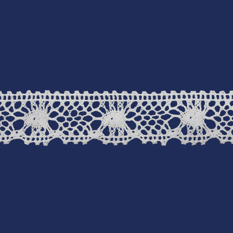 Renda de algodão 015 mm Paraíba 420428 c/ 20 m - Armarinhos 25 - Zíperes e Aviamentos para Confecções