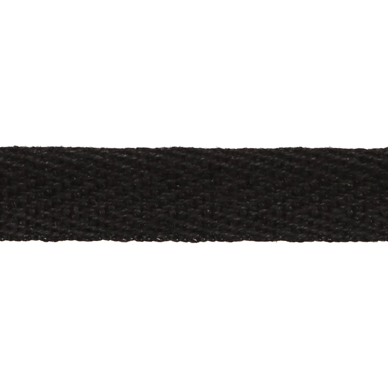 Cadarço de algodão 10 mm preto Haco 1055259/9 c/ 50 m