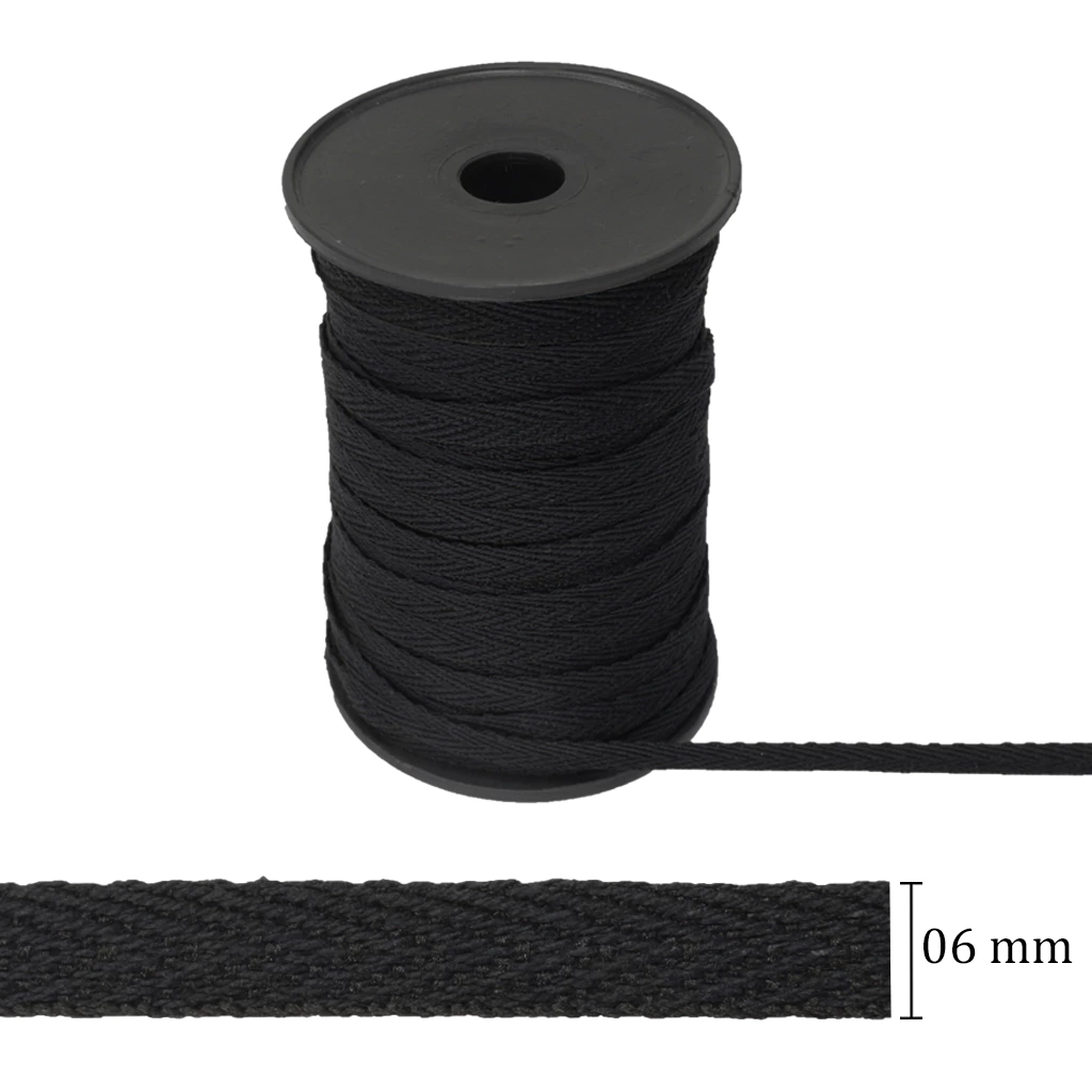 Cadarço misto 06 mm preto Cordex AT 6 c/ 50 m na internet