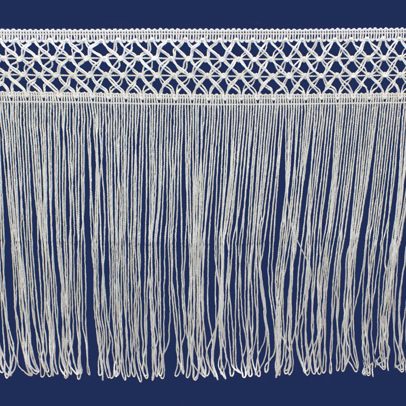 Imagem do Franja com macramê 270 mm FB B.2374.1D branca c/ 10 m