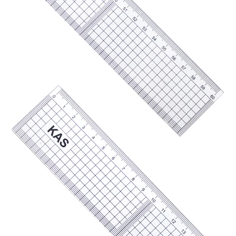 Régua para patchwork 4,5 x 60 flexível Kasmaq 4560 c/ 1 un