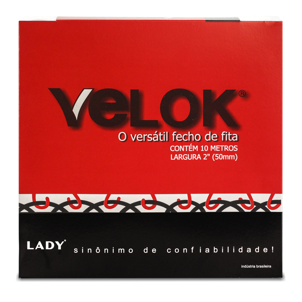 Fecho de contato velcro 50 mm Lady Velok 2 branco c/ 10 m - comprar online