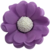 FORMINHAS 50 UNIDADES MODELO GÉRBERA LAVANDA ESCURO