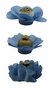 KIT FORMINHAS TECIDO 100 UNIDADES FLORAL AZUL SERENITY - comprar online