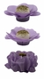 KIT FORMINHAS TECIDO 100 UNIDADES FLORAL LAVANDA CLARO - comprar online
