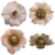 KIT FORMINHAS 500 UNIDADES FLORAL ROMÂNTICO BEGE