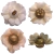 KIT FORMINHAS 300 UNIDADES FLORAL ROMÂNTICO BEGE