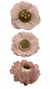KIT FORMINHAS TECIDO 100 UNIDADES FLORAL ROSA CHÁ