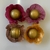KIT FORMINHAS TECIDO MARSALA E DOURADO 100 UNIDADES - comprar online