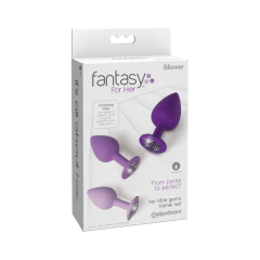 Kit Con 3 Plug Anal Silicona Elite - Her Little Gems Trainer Set Pipedream