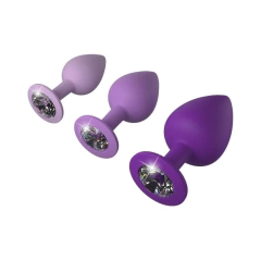 Kit Con 3 Plug Anal Silicona Elite - Her Little Gems Trainer Set Pipedream - comprar en línea