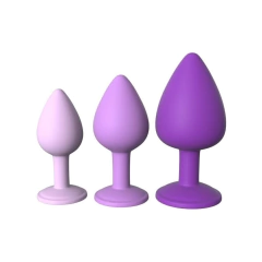 Kit Con 3 Plug Anal Silicona Elite - Her Little Gems Trainer Set Pipedream - Piccolo Boutique