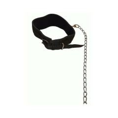 Collar Sumisión Acolchonado Con Cadena Bondage BDSM - comprar en línea