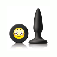 Plug Anal Chico Silicona Negro Cara Pena - Mojis Emoji #omg