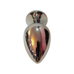 Plug Anal Metálico Grande Gema Morada - Butt Plug Stoys - Piccolo Boutique