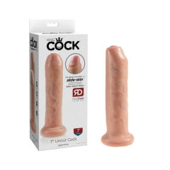 Dildo Realista Sin Circuncisión - King Cock 7 Beige Uncut Pipedream - tienda en línea