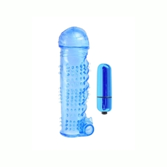 Funda Para Pene Texturizada Con Bala - Classix Sleeve Bullet Blue