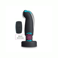 Plug Anal Vibrador Con Perlas Giratorias Con Control - Circuit Plug - comprar en línea