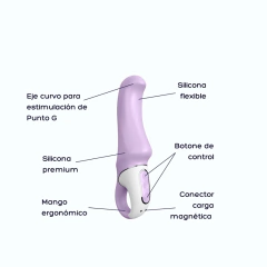 Vibrador Satisfyer Flexible Recargable - Charming Smile - comprar en línea