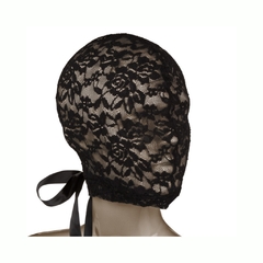 Mascara Ajustable Fetiche De Encaje - Corset Lace Hood en internet