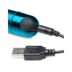 Bala Vibradora Cromada Recargable - Bang 10x Slim Bullet Blue en internet