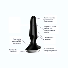Satisfyer Ilicious 2 - Plug Anal Vibrador Con App Negro - tienda en línea