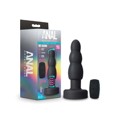 Plug Anal Vibrador Con Perlas Rotativas - Propel Adventures Platinum