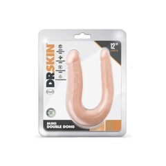 Dildo Doble Flexible Realista - Dr. Skin Mini Double Dong Beige - Piccolo Boutique