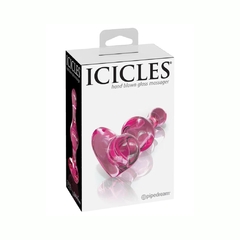 Plug Anal De Cristal Corazón - Icicles No. 75 Pink Pipedream - tienda en línea