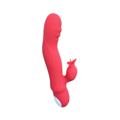 Conejo Vibrador Térmico Con Movimiento - Enjoy Yourself Multiorgásmico Rojo