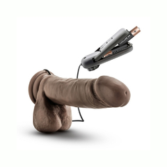 Dildo Vibrador Con Rotación - 8 Gyrating Vibrating Cock Chocolate X5+ en internet