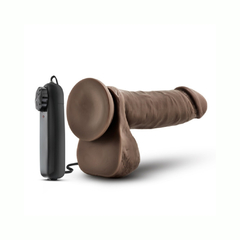 Imagen de Dildo Vibrador Con Rotación - 8 Gyrating Vibrating Cock Chocolate X5+