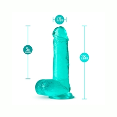 Dildo Consolador Flexible Con Testículos - Rock n Roll Teal B Yours+ - comprar en línea
