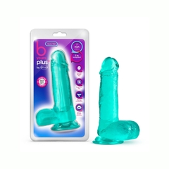 Dildo Consolador Flexible Con Testículos - Rock n Roll Teal B Yours+ - tienda en línea