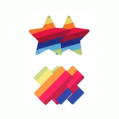 Parches De Pezón Arcoiris - Pretty Pasties Pride Cross & Star