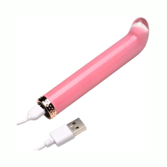 Vibrador Punto G De Cristal - Vibra Glass Prisms Mini G Spot Pink - Piccolo Boutique